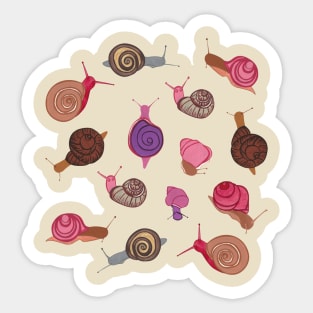 Snails are cute Sticker